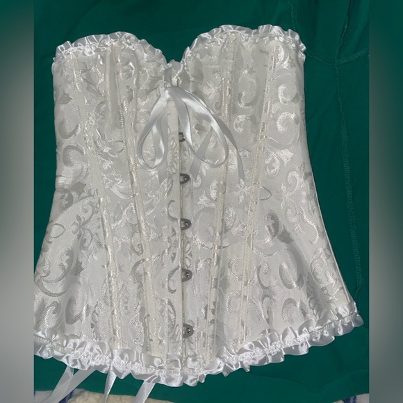 NWOT XS Pearl White Corset - Picture 2 of 4